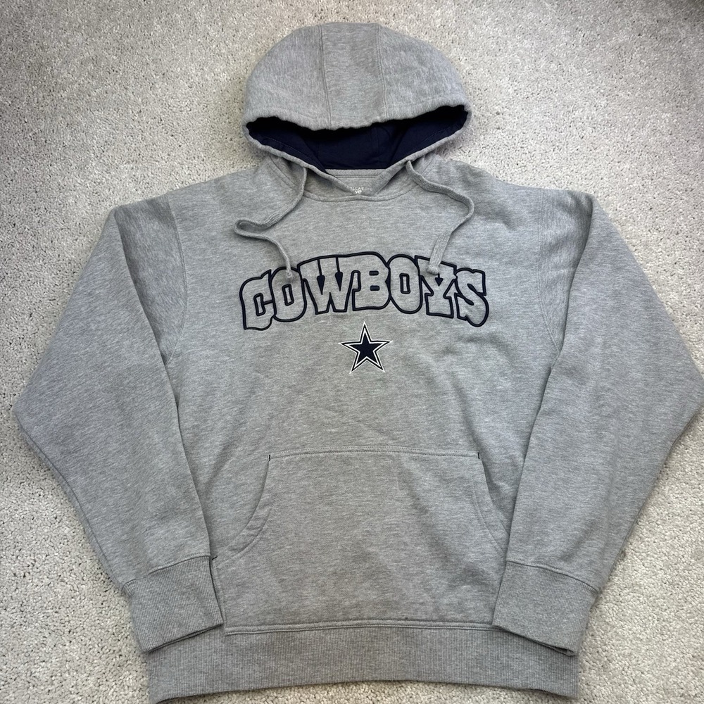 Dallas Cowboys Grey Hoodie Size Small NFL Football